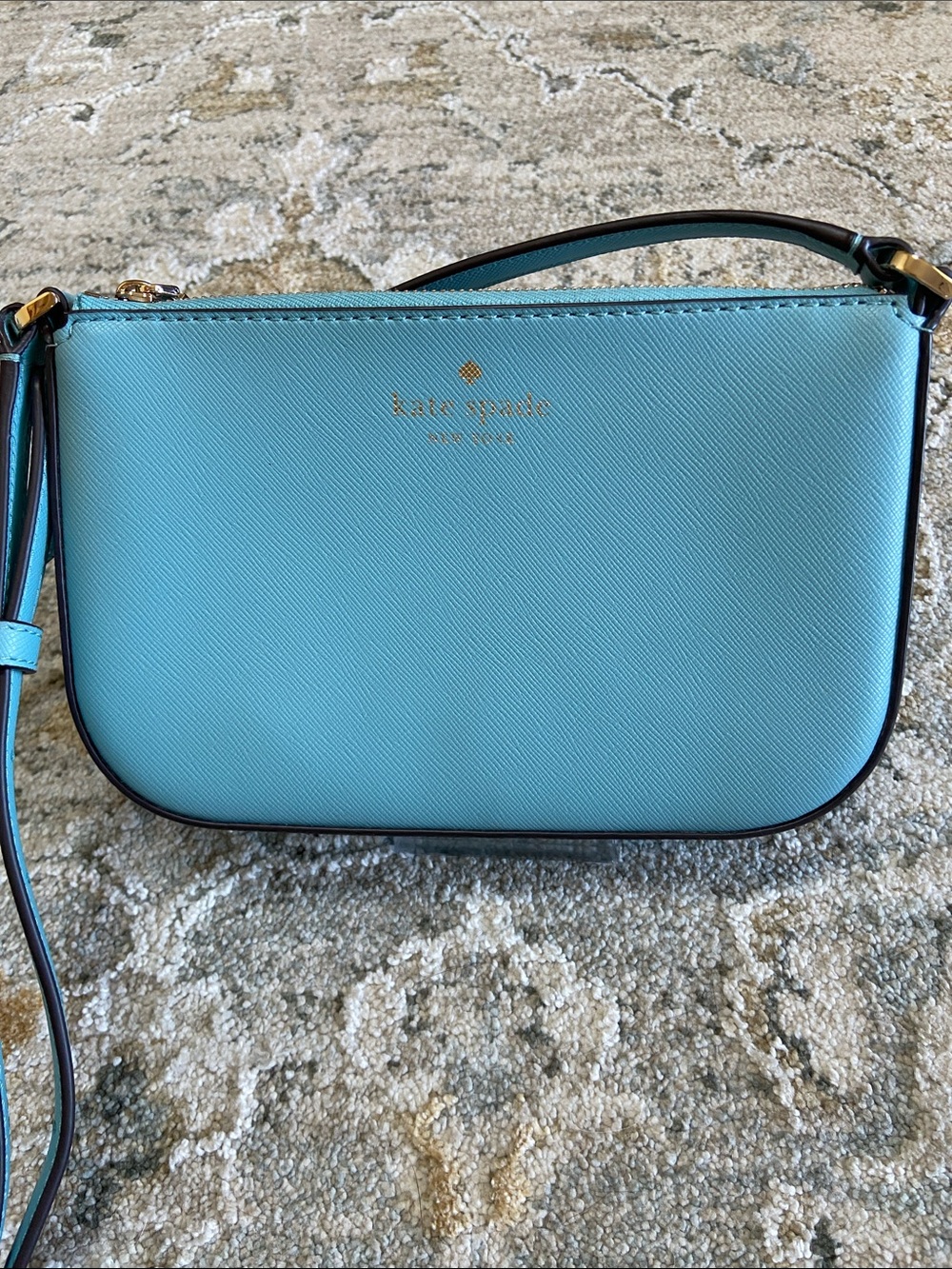kate spade Schuyler Smoky Blue Leather Crossbody